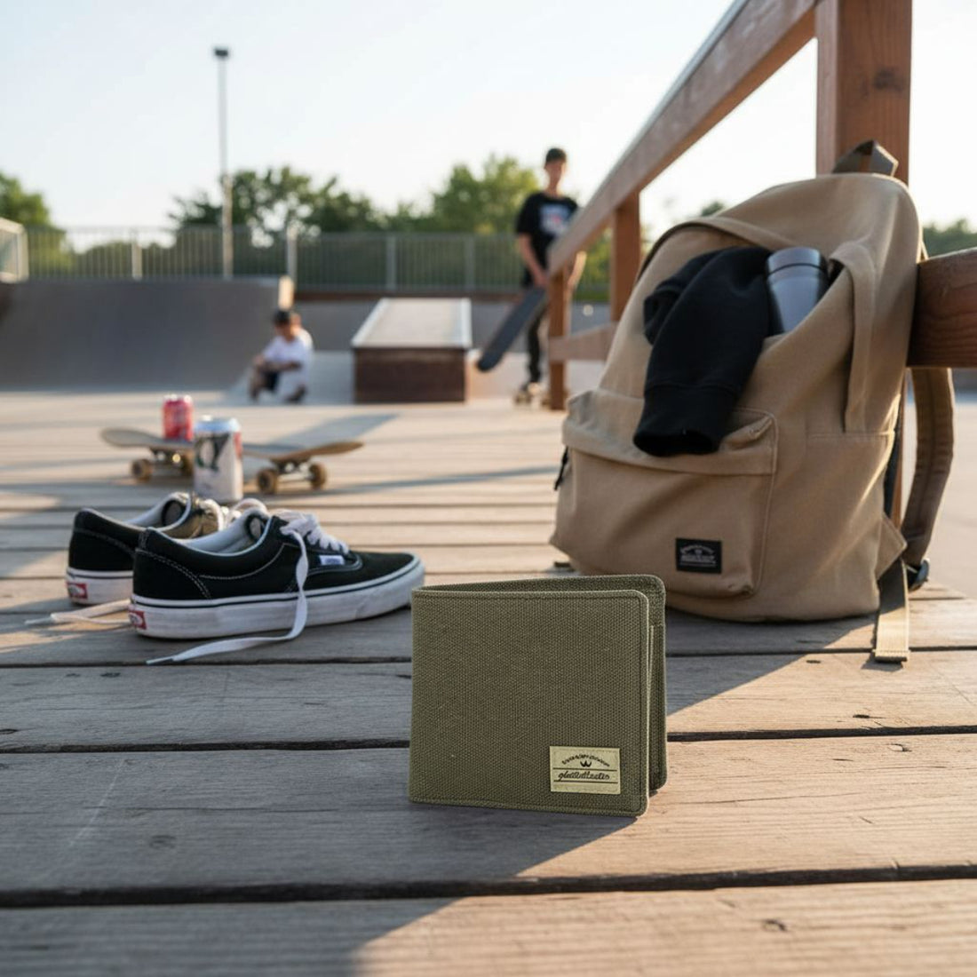 Portafoglio Ghettoblaster Coin Canvas olive