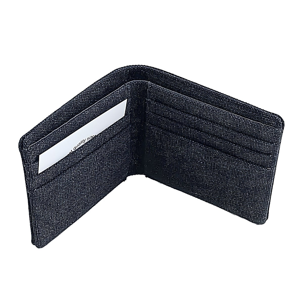 Portafoglio in Canvas con Blocco RFID blk