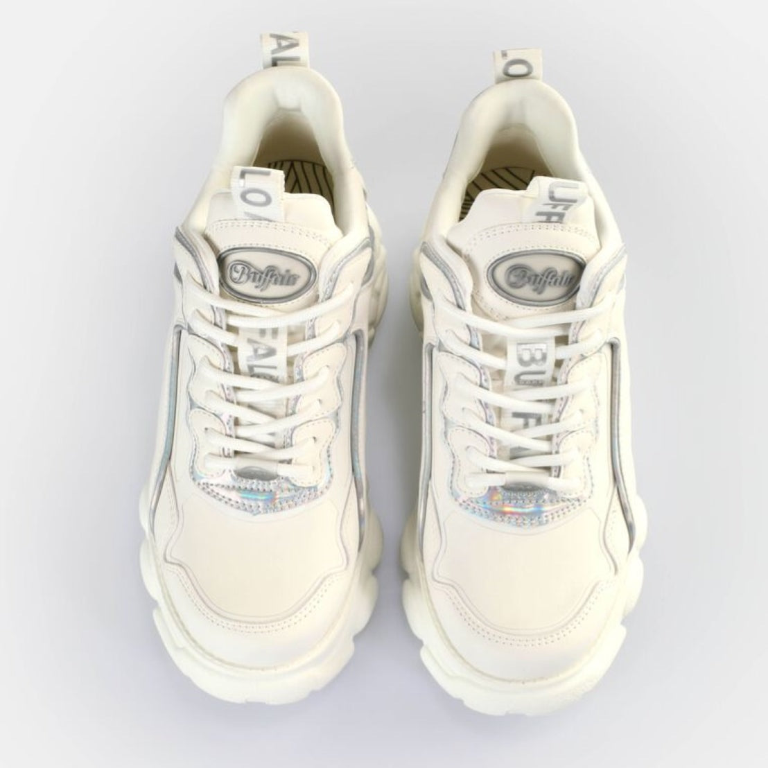 Scarpe Buffalo Cld Chai off white silver