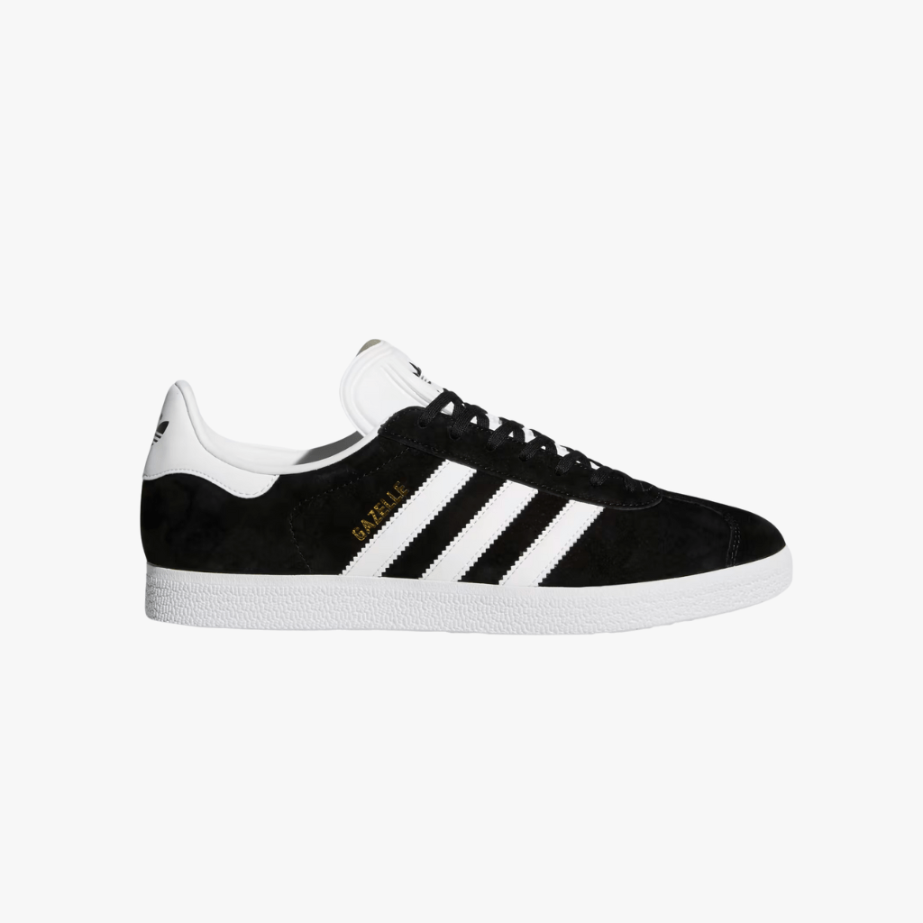Scarpe sneakers Adidas Gazzelle black white gold