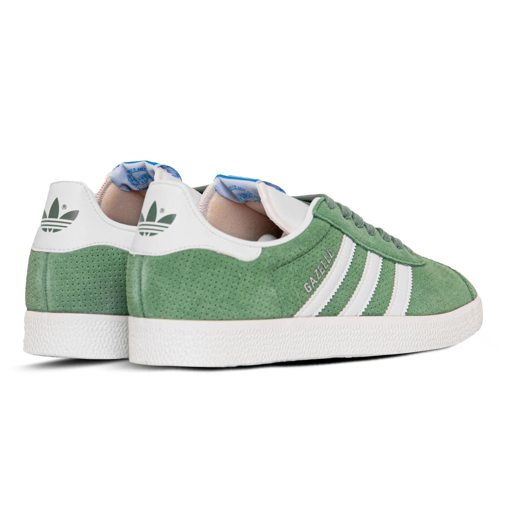 adidas gazelle silver green womens Adidas Gazelle green white sneakers – Glad Store Genova