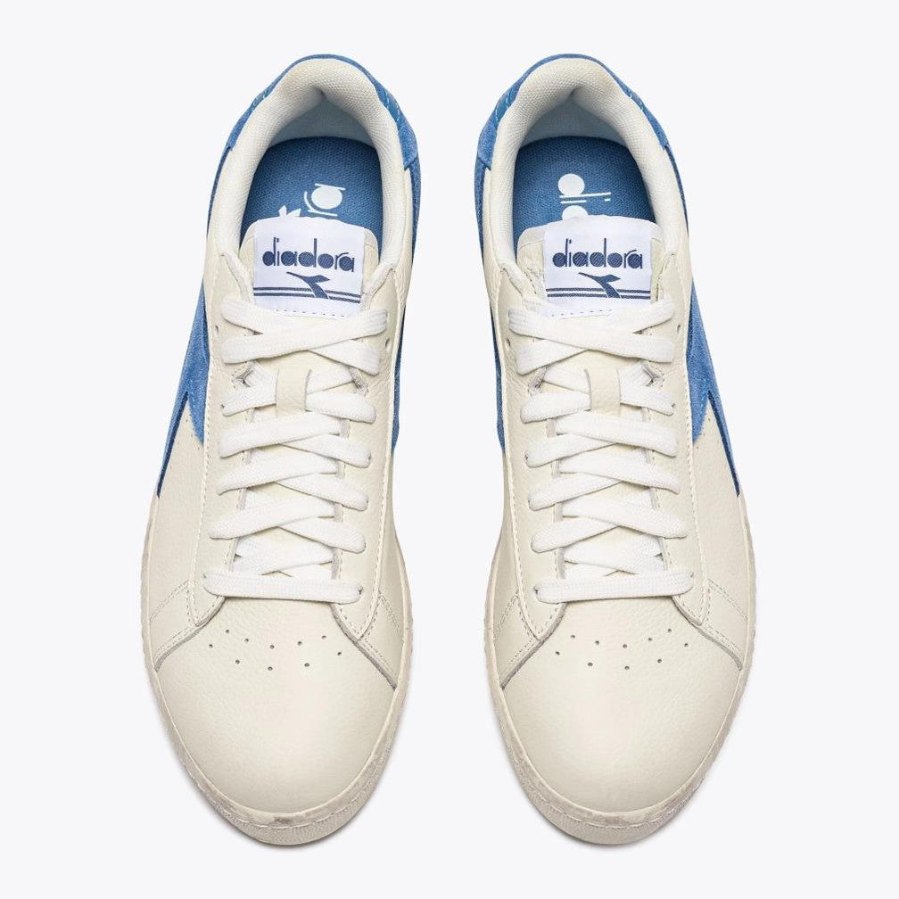 Scarpe sneakers Diadora Game Low Waxed blu jeans