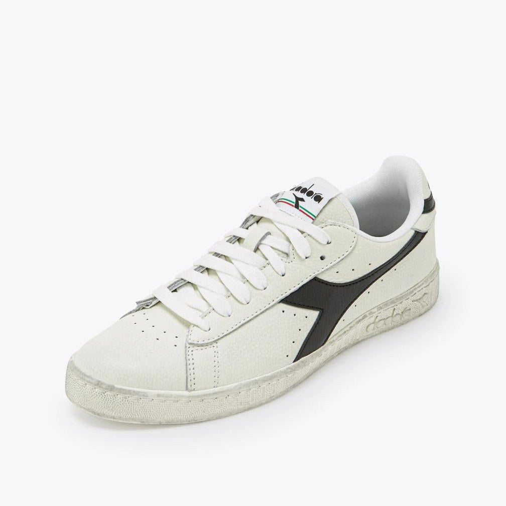 Scarpe sneakers Diadora Game Low Waxed white black