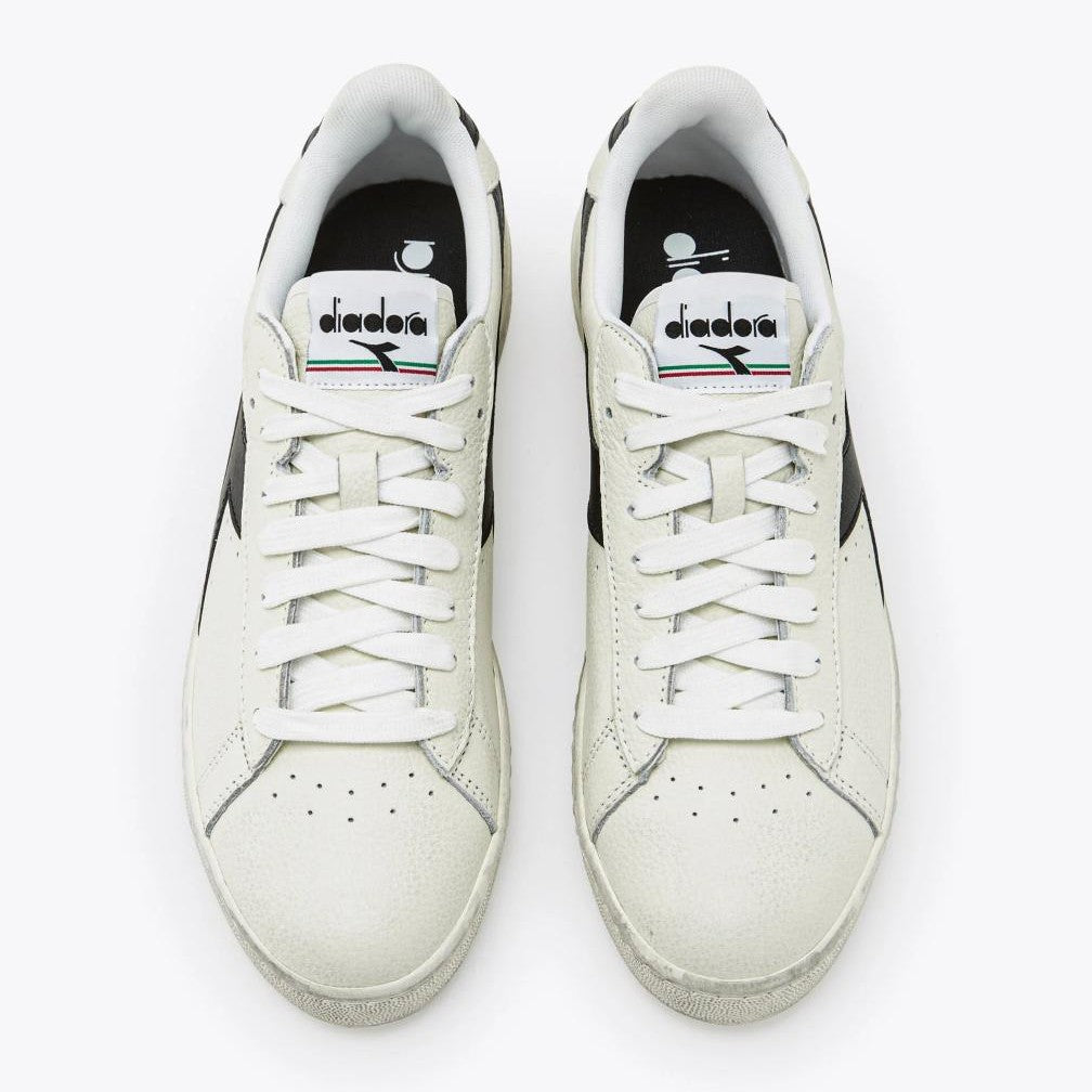 Scarpe sneakers Diadora Game Low Waxed white black