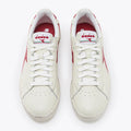 Scarpe sneakers Diadora Game Low Waxed white red