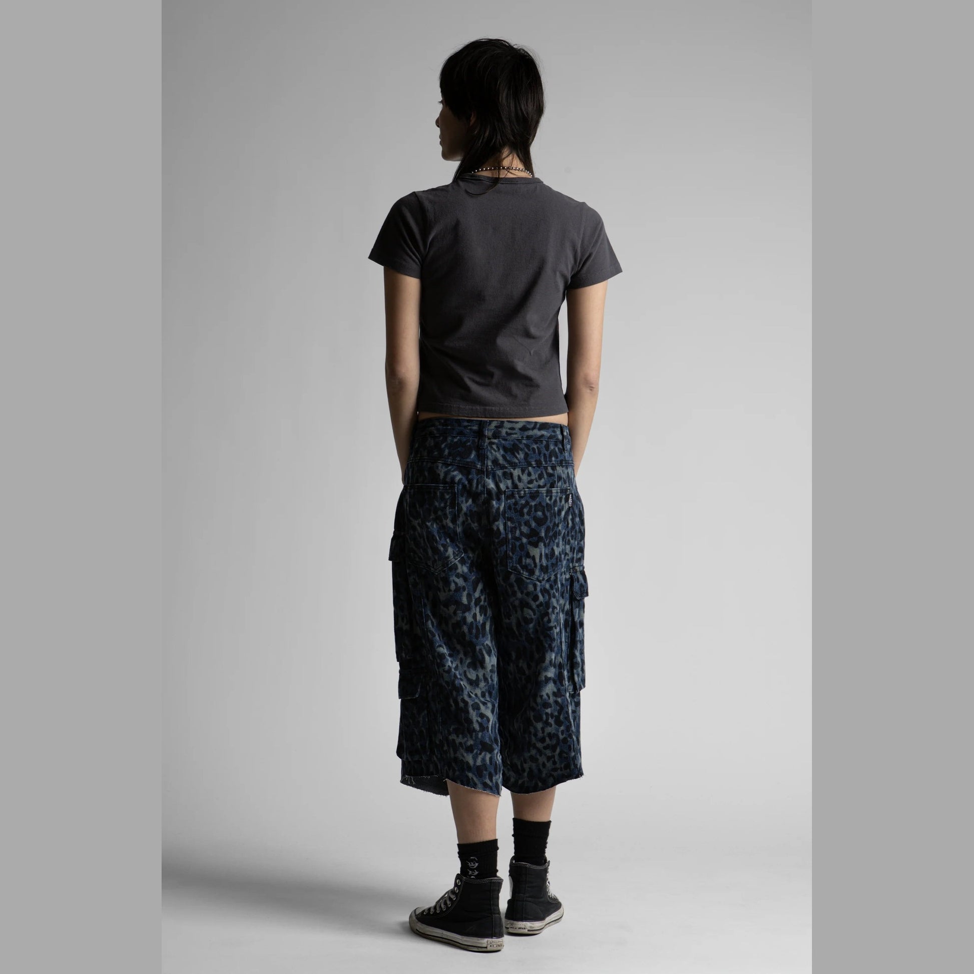 Short Wasted Paris Cheetah grant blu