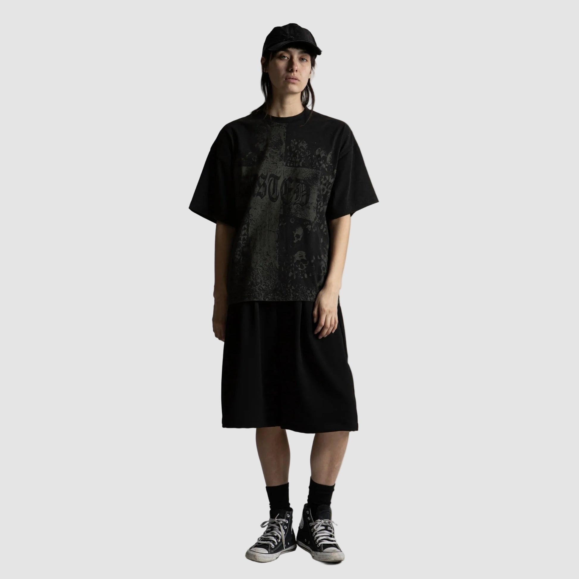 Short Wasted Paris Pleated blk
