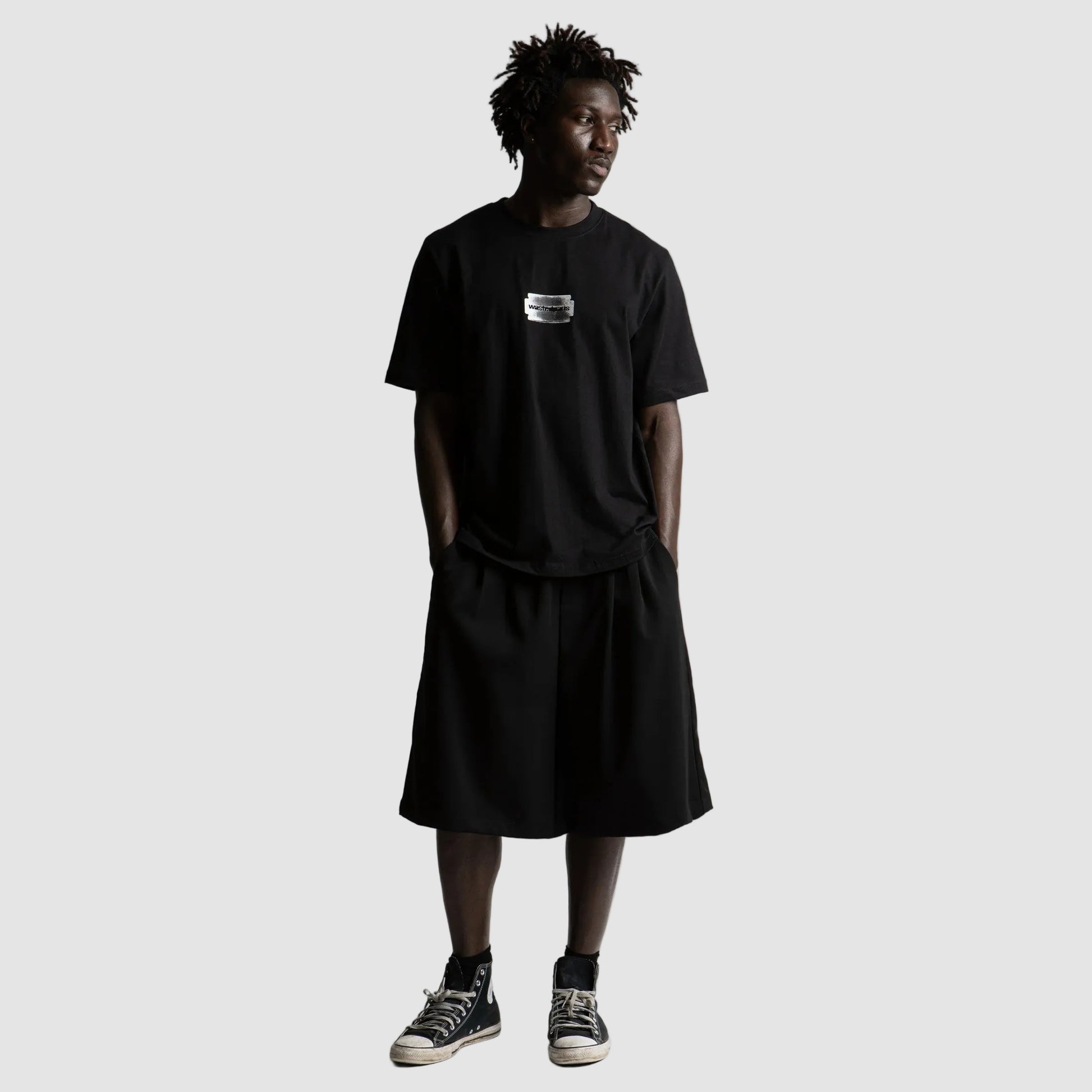 Short Wasted Paris Pleated blk