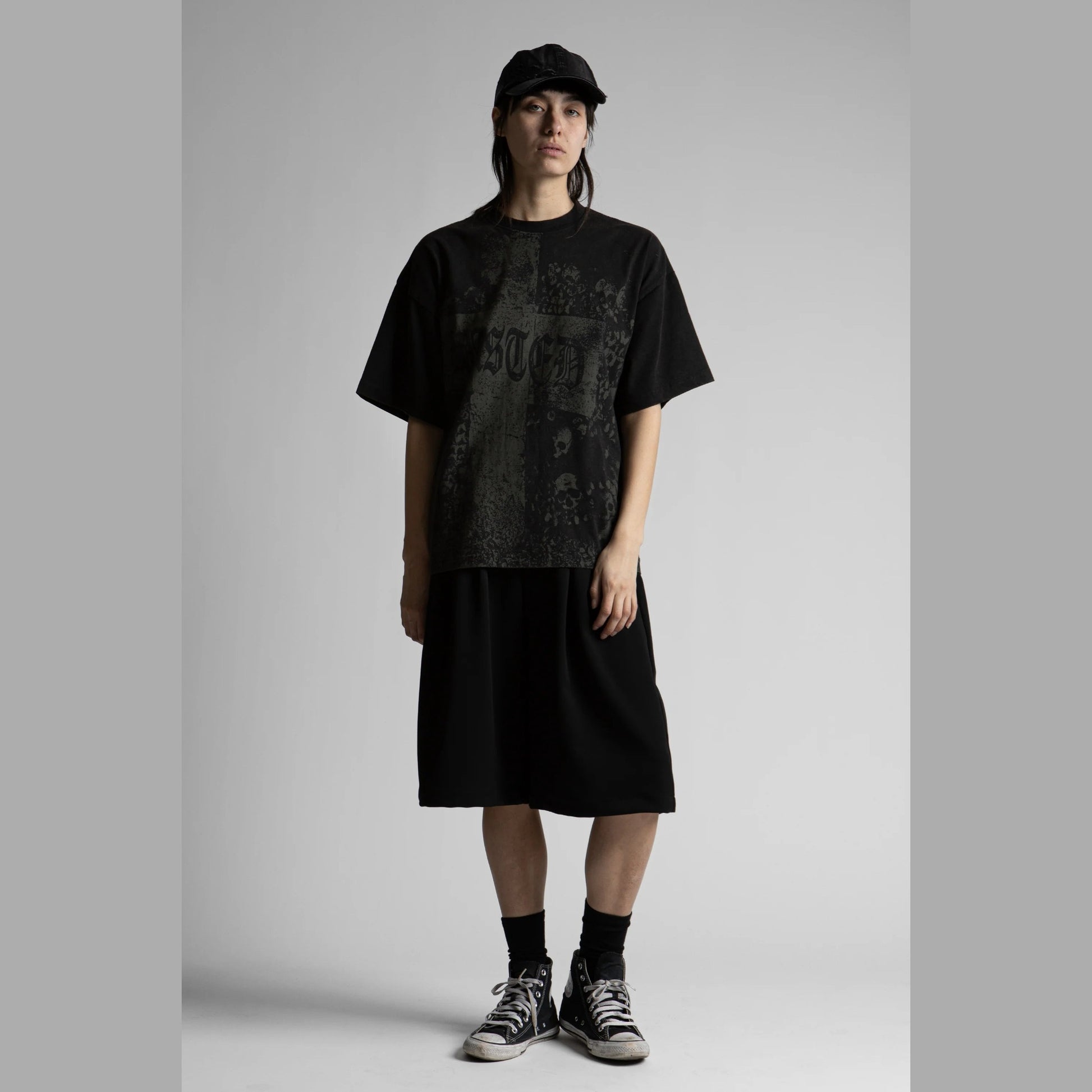 Short Wasted Paris Pleated blk