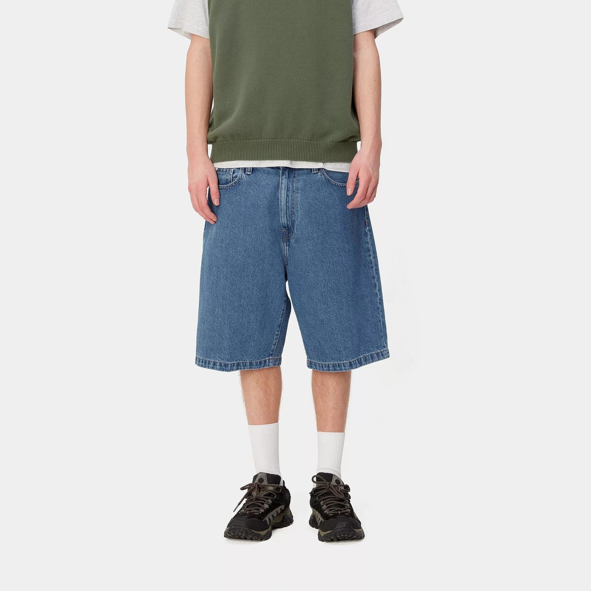 Shorts Carhartt Landon blue heavy stone wash