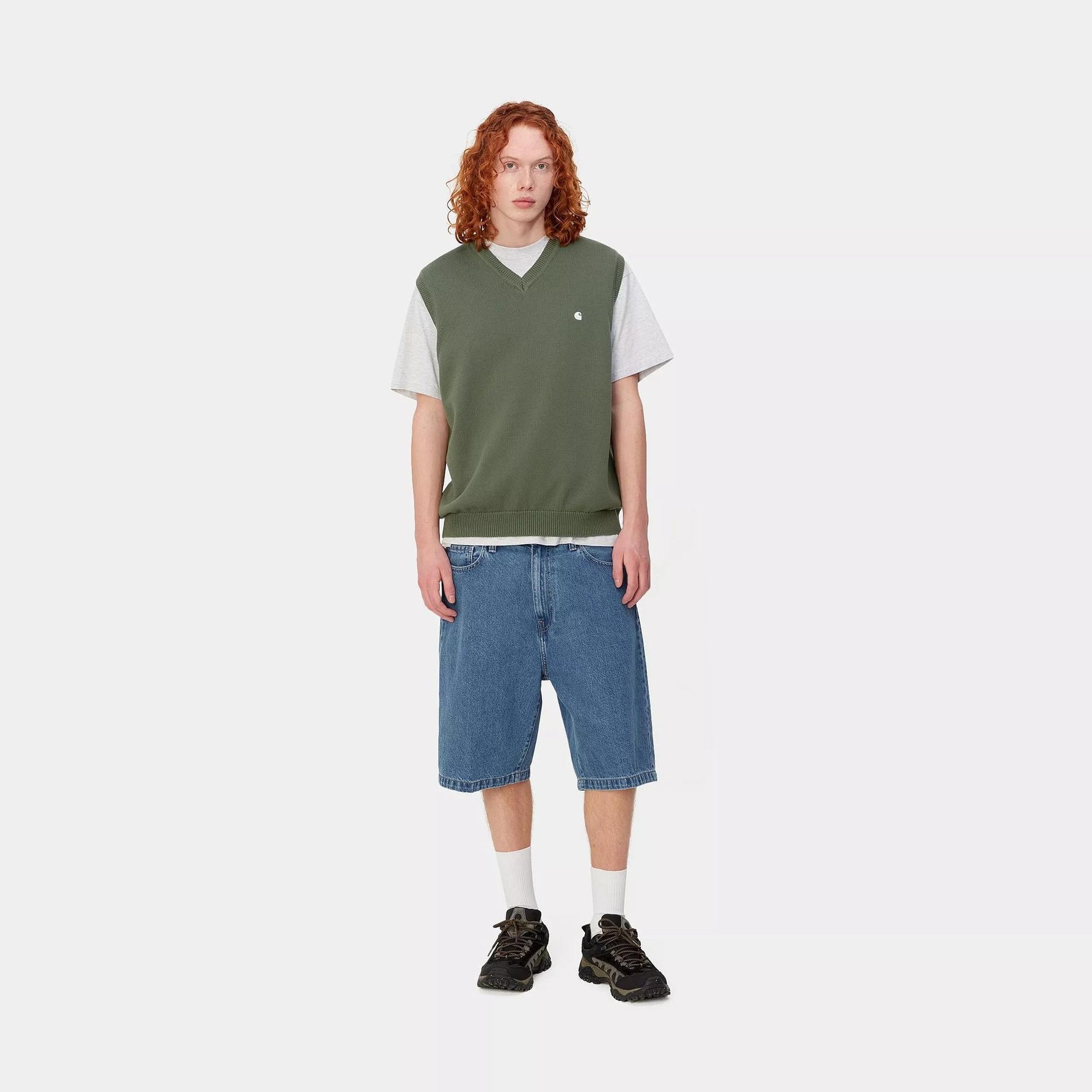 Shorts Carhartt Landon blue heavy stone wash
