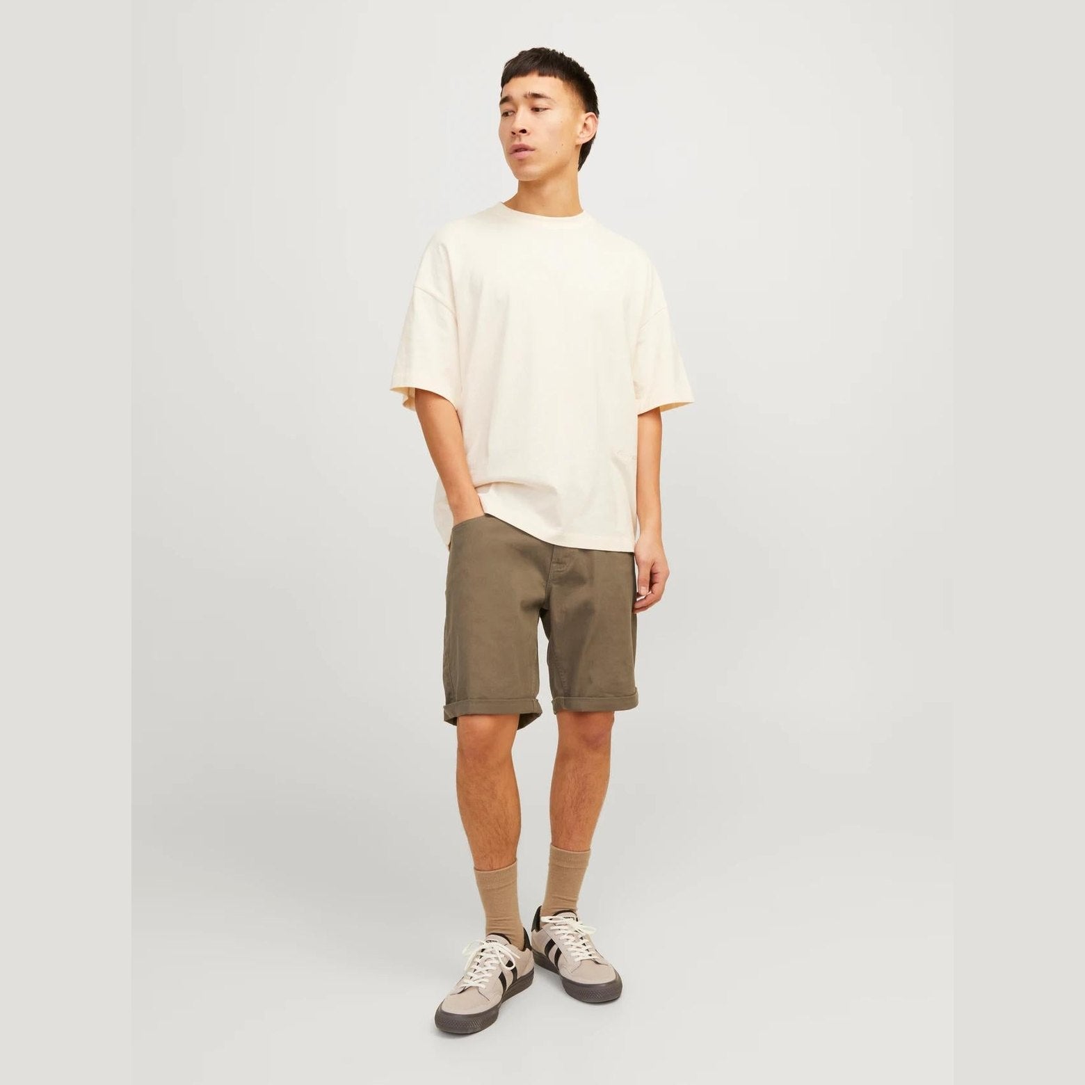 Shorts Jack & Jones Strick brown bungee cord