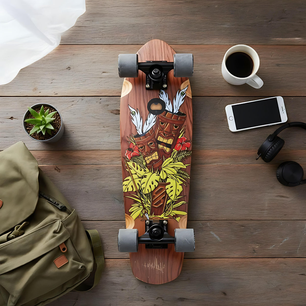 Skateboard Cruiser Ghettoblaster Mogano Tki Totem 32" -9,25"