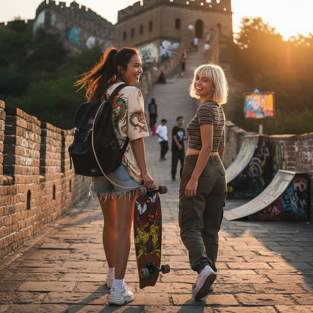 Skateboard Cruiser Ghettoblaster Mogano Tki Totem Fish Tail 30" -9"