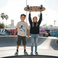 Skateboard Cruiser Ghettoblaster Teak Geroglific 26