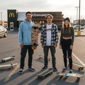 Skateboard Cruiser Ghettoblaster Teak Geroglific 26