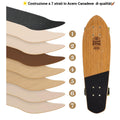 Skateboard Cruiser Ghettoblaster Teak Geroglific 26