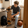 Skateboard Cruiser Ghettoblaster Teak Geroglific 32