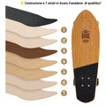 Skateboard Cruiser Ghettoblaster Teak Geroglific 32
