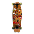 Skateboard Cruiser Ghettoblaster Teak Geroglific Fis tail 30