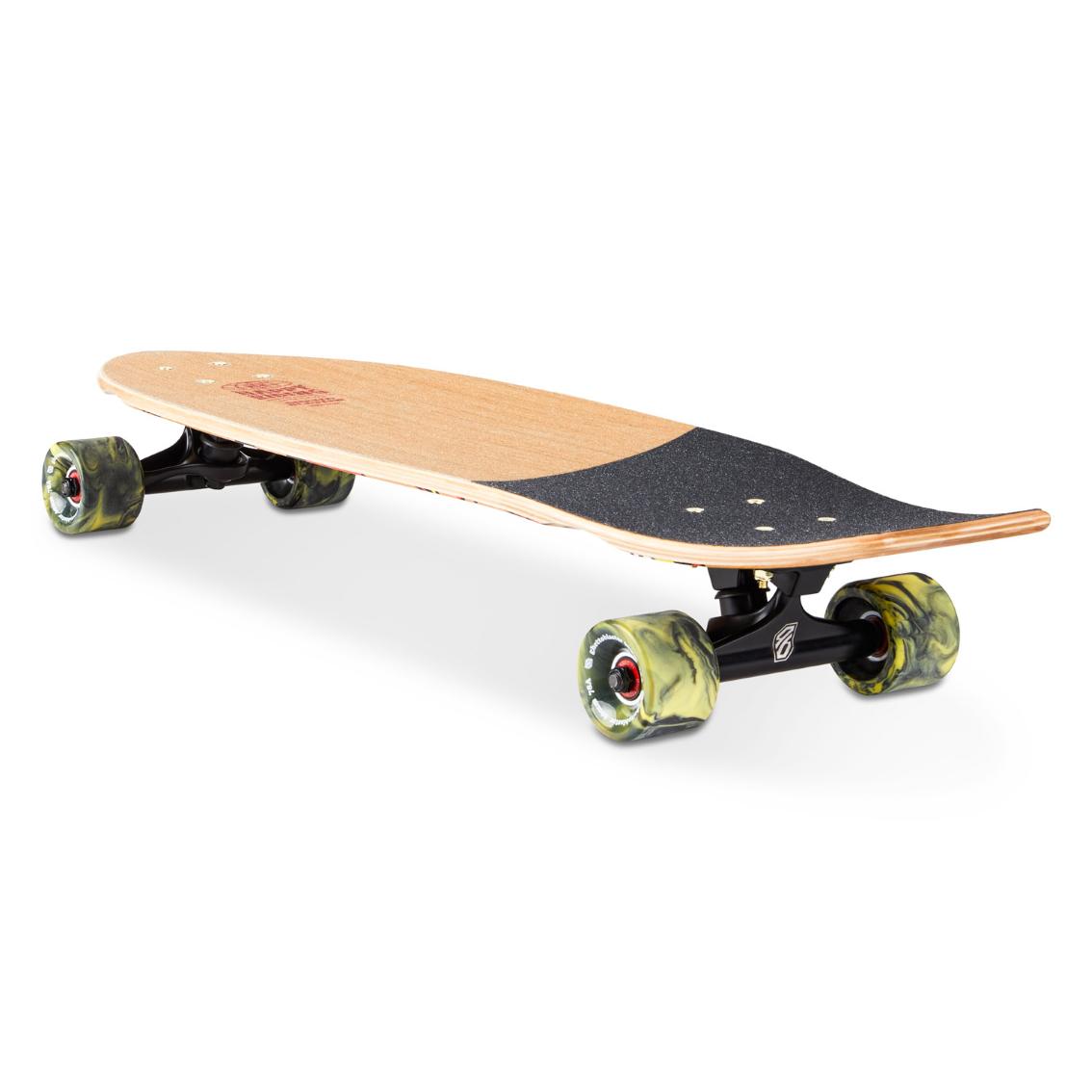 Skateboard Cruiser Ghettoblaster Teak Geroglific Fis tail 30" -9"