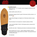 Skateboard Cruiser Ghettoblaster Teak Geroglific 26