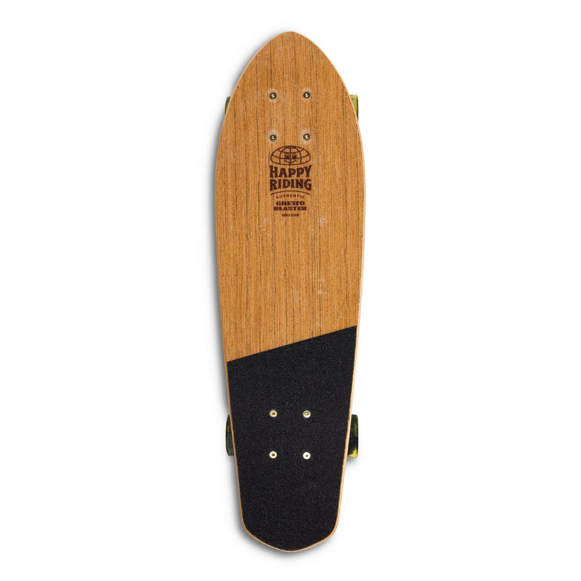 Skateboard Cruiser Ghettoblaster Teak Geroglific 26" -7,25"