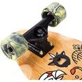 Skateboard Cruiser Ghettoblaster Teak Geroglific 32