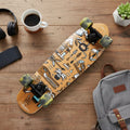 Skateboard Cruiser Ghettoblaster Teak Geroglific 32