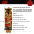 Skateboard Cruiser Ghettoblaster Teak Geroglific Fis tail 30