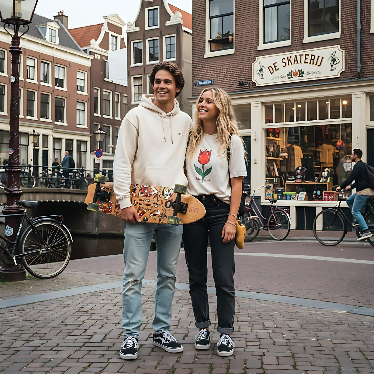 Skateboard Cruiser Ghettoblaster Teak Geroglific Fidh tail 33" -9,5"