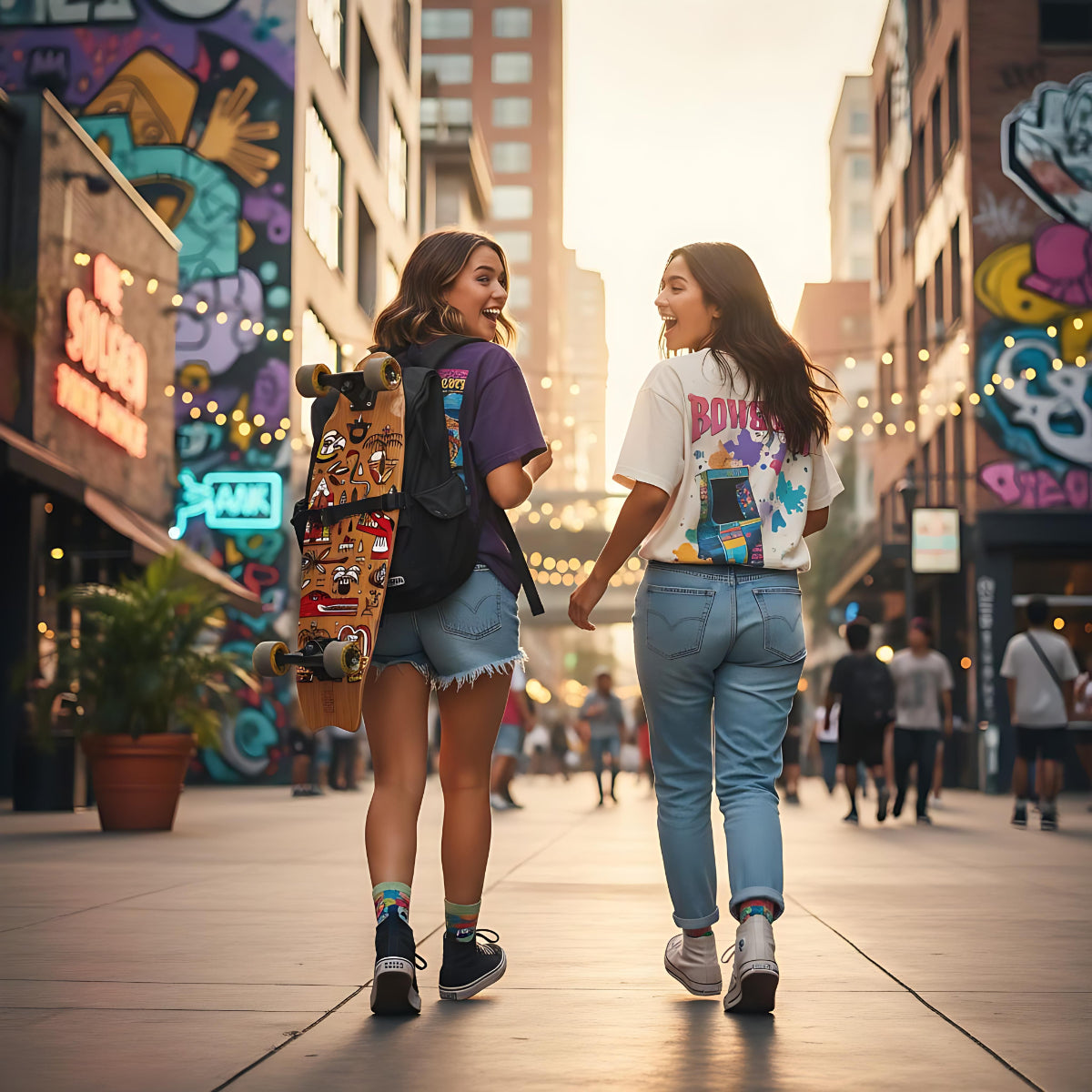 Skateboard Cruiser Ghettoblaster Teak Geroglific Fis tail 30" -9"