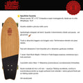 Skateboard Cruiser Ghettoblaster Teak Geroglific Fis tail 30