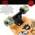 Skateboard Cruiser Ghettoblaster Teak Geroglific Fidh tail 33
