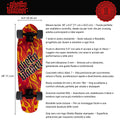 Skateboard Ghettoblaster Cruiser Flame 28.0