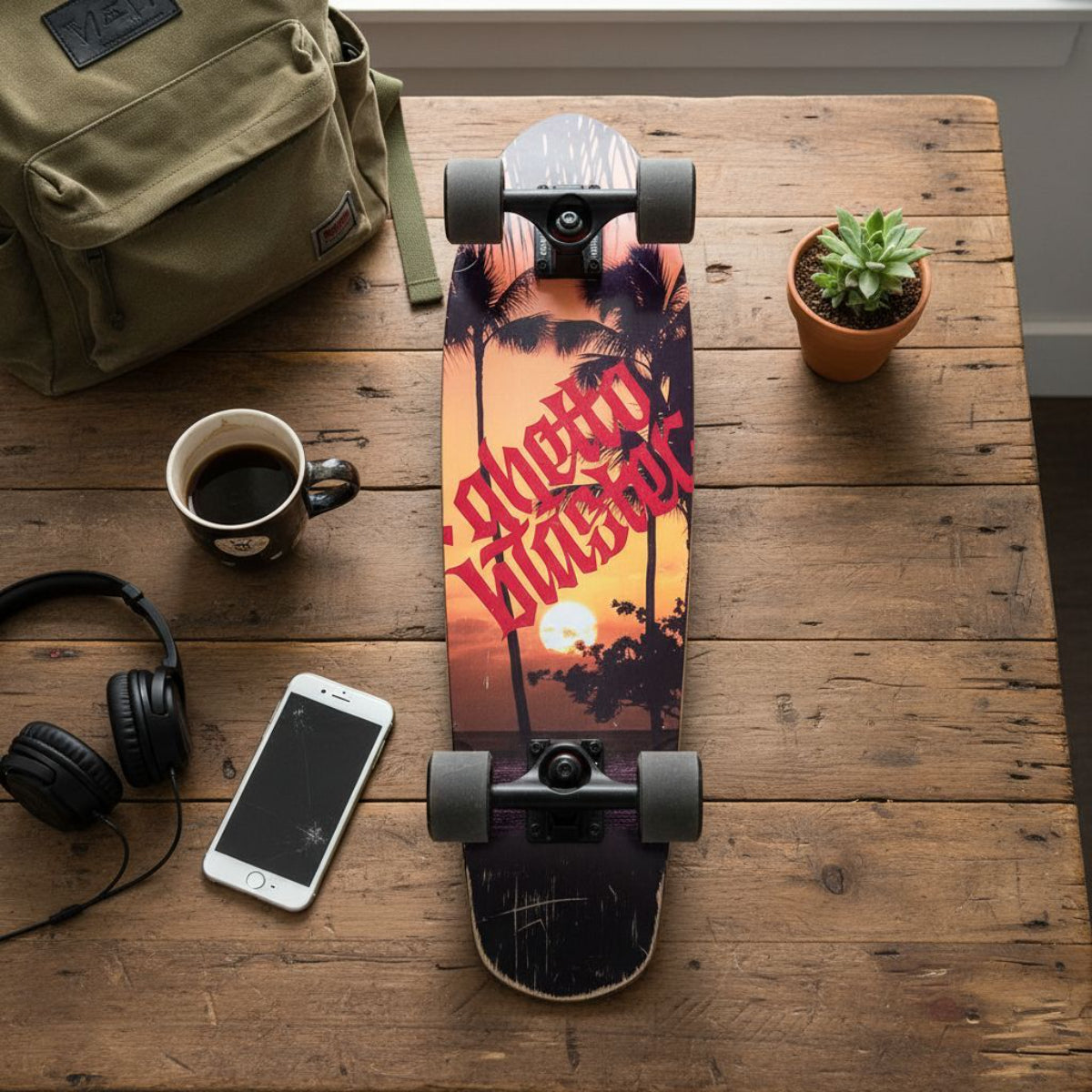 Skateboard Ghettoblaster Cruiser Tropical 28.0"