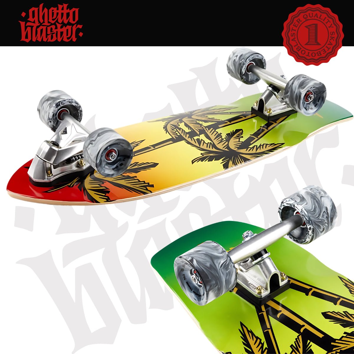 Skateboard Ghettoblaster Surfskate CX7 Palm Sand 30" 9.75"