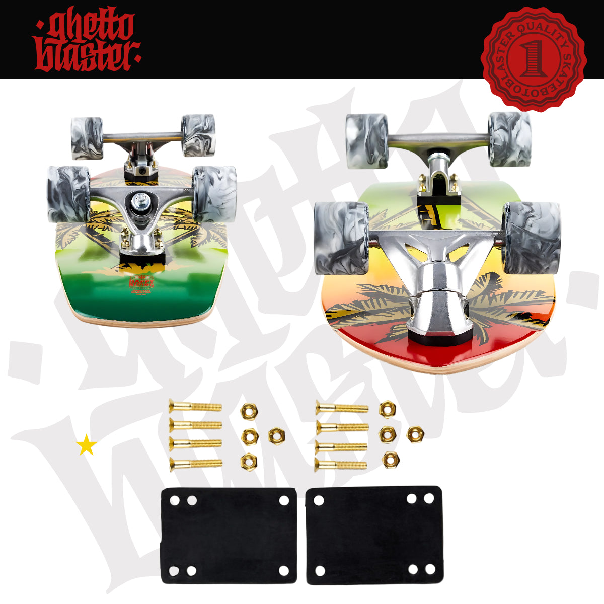 Skateboard Ghettoblaster Surfskate CX7 Palm Sand 30" 9.75"