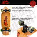 Skateboard Ghettoblaster Surfskate Teak Crocodile 30