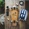 Skateboard Ghettoblaster Surfskate Teak Snake Head 30
