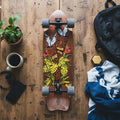 Skateboard Ghettoblaster Surfskate Tiki Token Mogano Fish tail 32