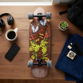 Skateboard Ghettoblaster Surfskate Tiki Token Mogano 32