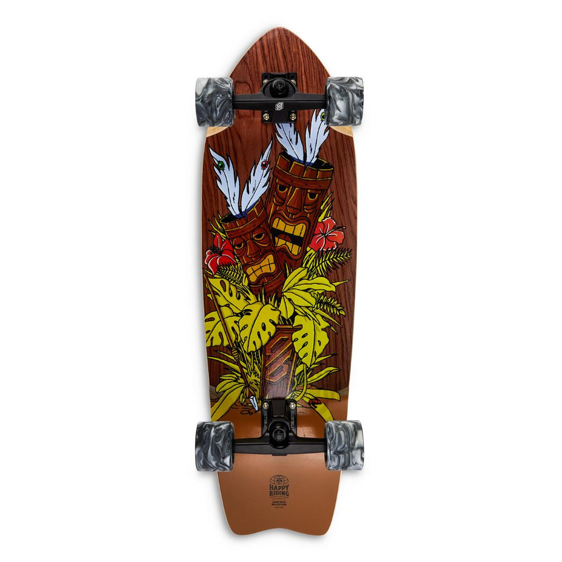 Skateboard Ghettoblaster Surfskate Tiki Token Mogano Fish tail 32" 9.875"