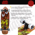 Skateboard Ghettoblaster Surfskate Tiki Token Mogano 32