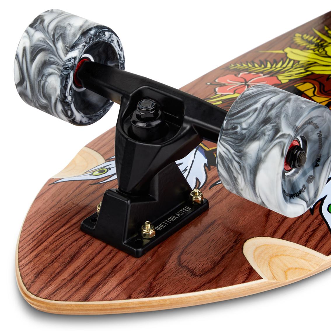Skateboard Ghettoblaster Surfskate Tiki Token Mogano Fish tail 32" 9.875"