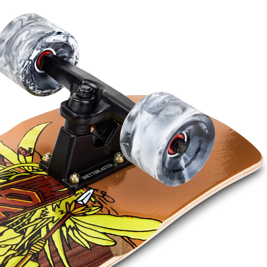 Skateboard Ghettoblaster Surfskate Tiki Token Mogano 32" 9.875"