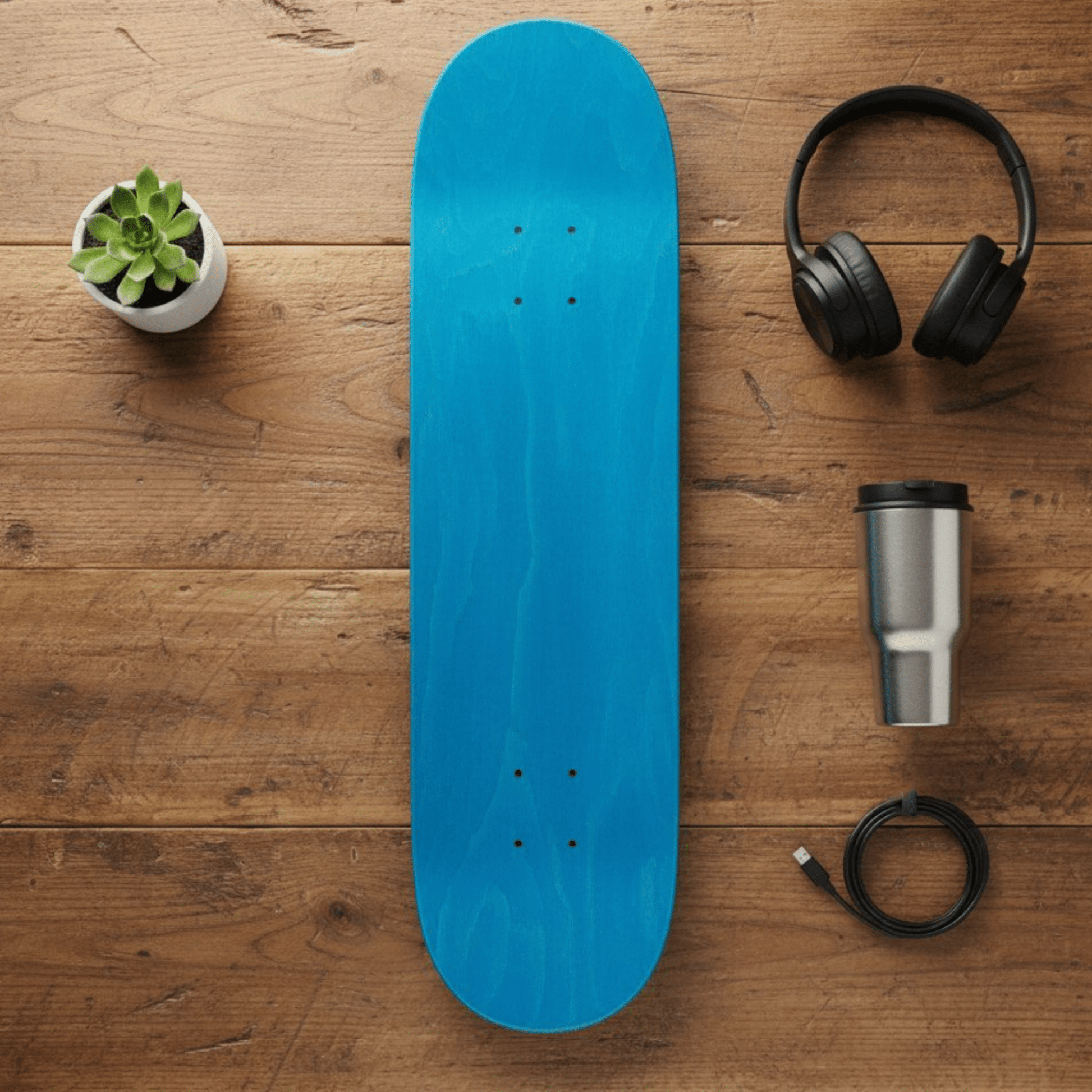 Skateboard Ghettoblaster Tavola Small Logo Olive blue 8.25""