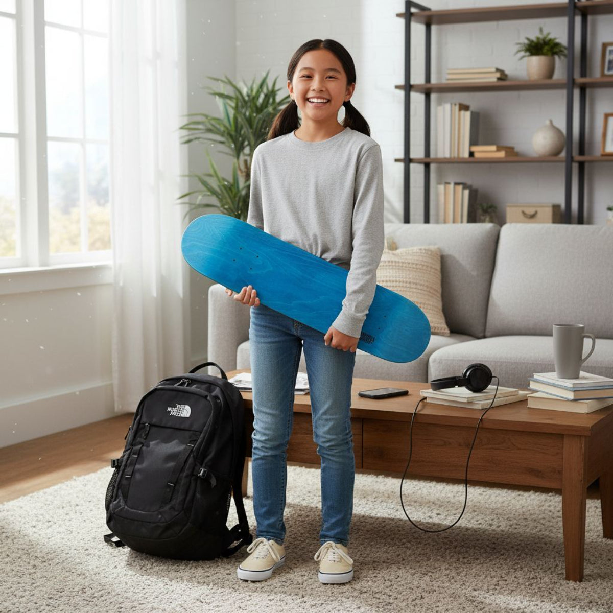 Skateboard Ghettoblaster Tavola Small Logo Olive blue 8.25""