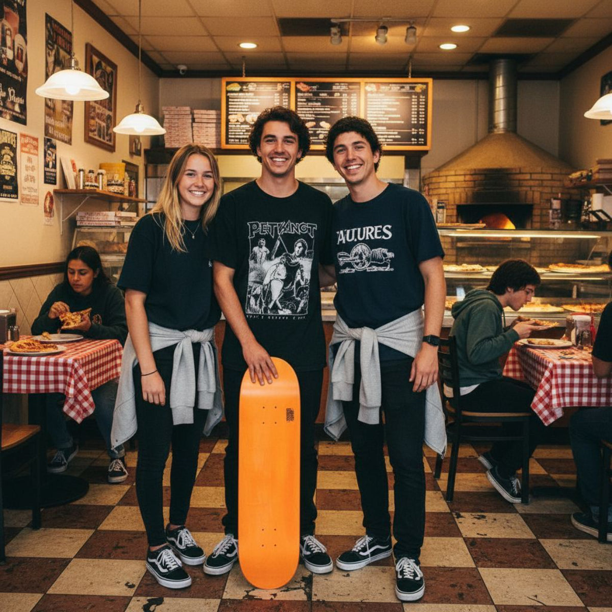 Skateboard Ghettoblaster Tavola Small Logo Orange 8.125""