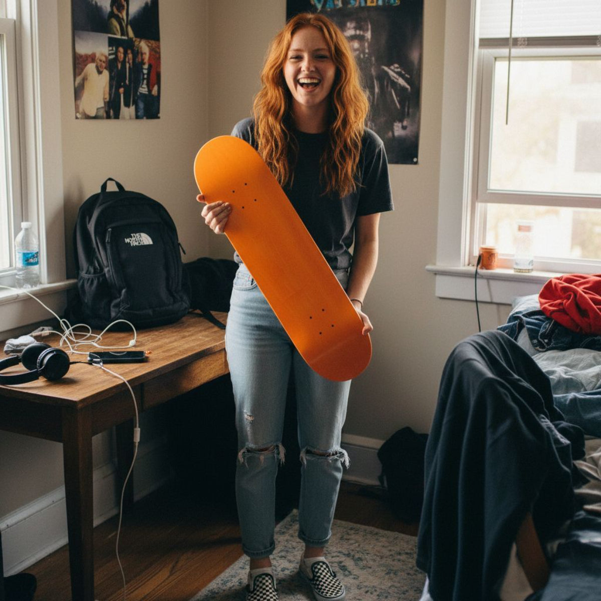 Skateboard Ghettoblaster Tavola Small Logo Orange 8.125""